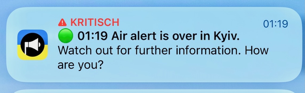 Air alert over